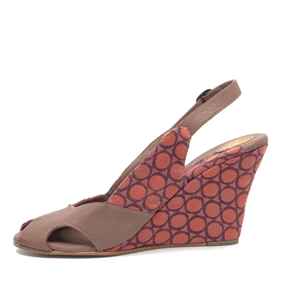 CYDNEY MANDEL PINK‎ & PURPLE JACQUARD WEDGE